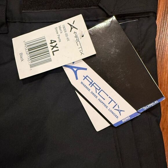 Arctix Men's Black Snow Pants - Picture 6 of 8